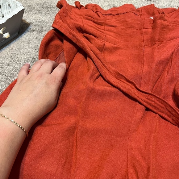 Madewell Tie- Waist Huston Wide Leg Pants - Size Small - Picture 4 of 6